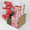 SYNC - [Heart Red] Stuffed Bear Mug (3.3 inch height)